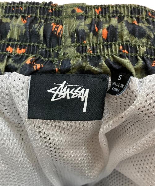 stussy（ステューシー）stussy (ステューシー) レオパードウォーターショーツ グリーン サイズ:Sの古着・服飾アイテム