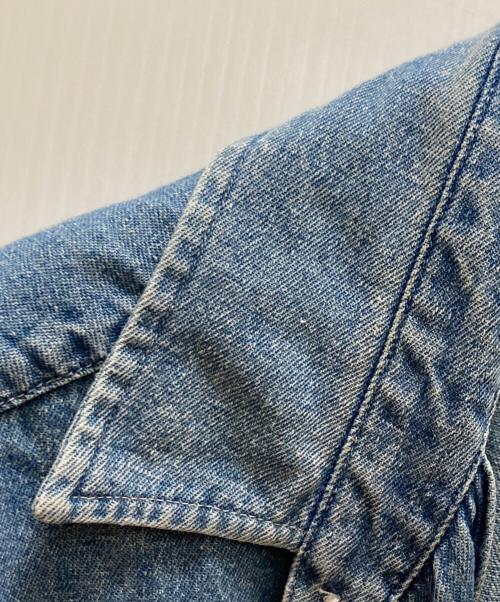 SUPREME（シュプリーム）Supreme (シュプリーム) ロゴ刺繍 半袖デニムシャツ インディゴ サイズ:Mの古着・服飾アイテム