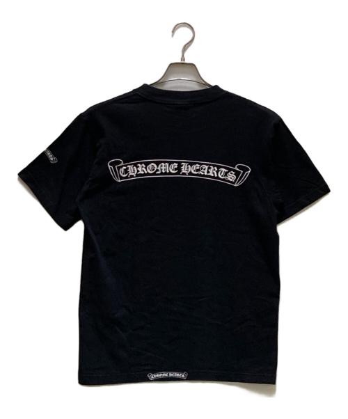 CHROME HEARTS（クロムハーツ）CHROME HEARTS (クロムハーツ) バックススクロールラベルプリント半袖カットソー ブラック サイズ:Mの古着・服飾アイテム