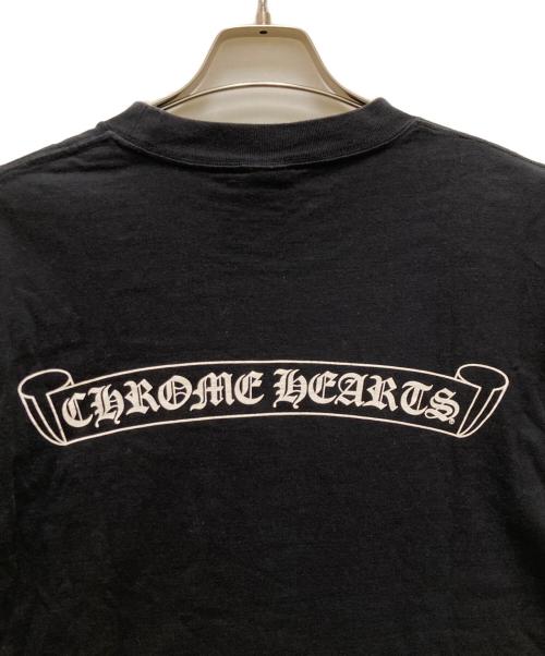 CHROME HEARTS（クロムハーツ）CHROME HEARTS (クロムハーツ) バックススクロールラベルプリント半袖カットソー ブラック サイズ:Mの古着・服飾アイテム