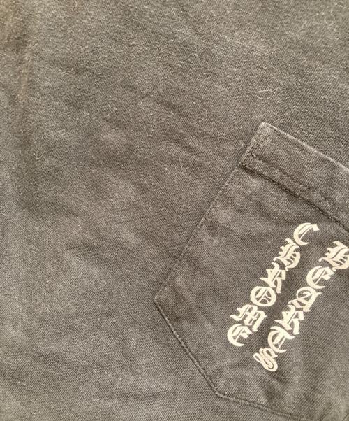 CHROME HEARTS（クロムハーツ）CHROME HEARTS (クロムハーツ) バックススクロールラベルプリント半袖カットソー ブラック サイズ:Mの古着・服飾アイテム