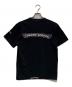 CHROME HEARTS (クロムハーツ) バックススクロールラベルプリント半袖カットソー ブラック サイズ:M：80000円
