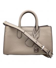 MICHAEL KORS（マイケルコース）の古着「SCARLETT レザー クロスボディ エクストラスモール」｜ベージュ