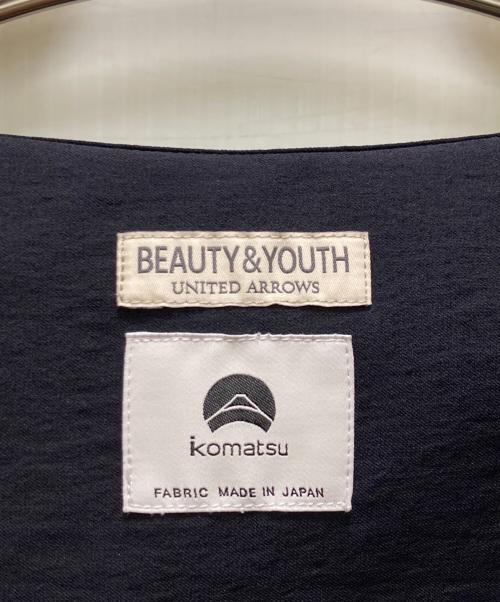 BEAUTY&YOUTH（ビューティーアンドユース）BEAUTY&YOUTH (ビューティーアンドユース) KOMATSU PACK キャンプカラー ショートスリーブ シャツ ネイビー サイズ:Lの古着・服飾アイテム