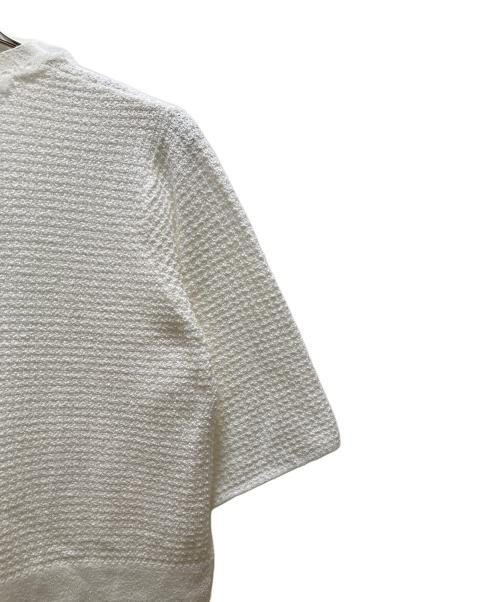 KUMIKYOKU（クミキョク）KUMIKYOKU (クミキョク) ツィードニット カーディガン ホワイト サイズ:2の古着・服飾アイテム