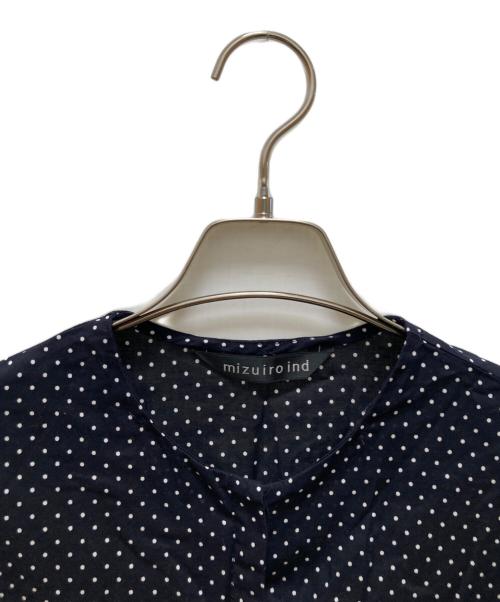 mizuiro-ind（ミズイロインド）mizuiro-ind (ミズイロインド) ドットドローㇲリングシャツ ネイビー サイズ:FREEの古着・服飾アイテム