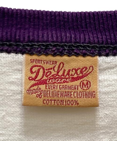 Deluxeware（デラックスウェア）Deluxeware (デラックスウェア) リンガーTシャツ ホワイト サイズ:Mの古着・服飾アイテム