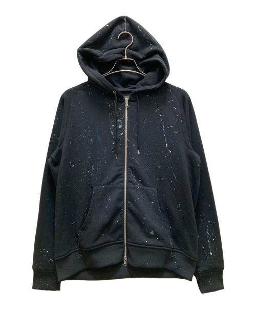 acanthus（アカンサス）ACANTHUS (アカンサス) スプラッシュジップパーカー ブラック サイズ:XLの古着・服飾アイテム