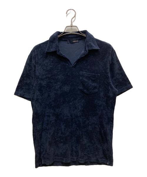 LARDINI（ラルディーニ）LARDINI (ラルディーニ) パイルスキッパーポロシャツ ネイビー サイズ:SIZE 52 REGの古着・服飾アイテム