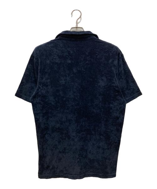 LARDINI（ラルディーニ）LARDINI (ラルディーニ) パイルスキッパーポロシャツ ネイビー サイズ:SIZE 52 REGの古着・服飾アイテム