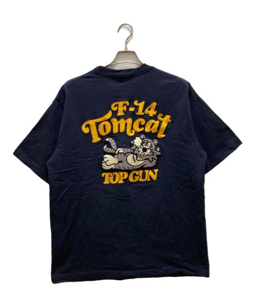 AVIREX（アヴィレックス）AVIREX (アヴィレックス) SAGARA TOM CAT Tシャツ ネイビー サイズ:Lの古着・服飾アイテム