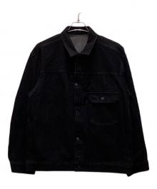 Adam et Rope（アダム エ ロペ）の古着「ビックシルエット デニムジャケット」｜ブラック