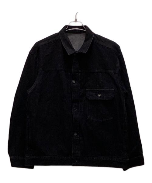 Adam et Rope（アダム エ ロペ）Adam et Rope (アダム エ ロペ) ビックシルエット デニムジャケット ブラック サイズ:XLの古着・服飾アイテム