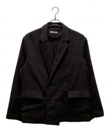 JOURNAL STANDARD relume（ジャーナルスタンダード レリューム）の古着「テックキャンバス ダブルプレスト ジャケット」｜グレー