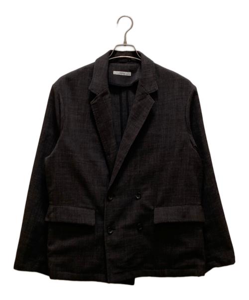 JOURNAL STANDARD relume（ジャーナルスタンダード レリューム）JOURNAL STANDARD relume (ジャーナルスタンダード レリューム) テックキャンバス ダブルプレスト ジャケット グレー サイズ:Lの古着・服飾アイテム