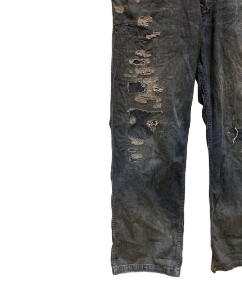 RRL（ダブルアールエル）RRL (ダブルアールエル) ダメージ・リペア加工デニムオールインワン インディゴ サイズ:Lの古着・服飾アイテム