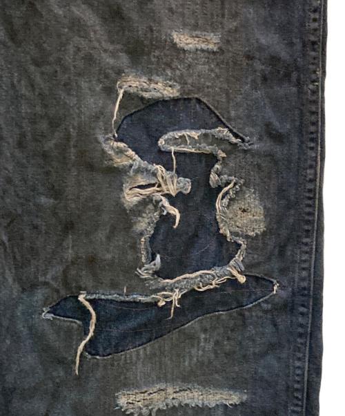 RRL（ダブルアールエル）RRL (ダブルアールエル) ダメージ・リペア加工デニムオールインワン インディゴ サイズ:Lの古着・服飾アイテム