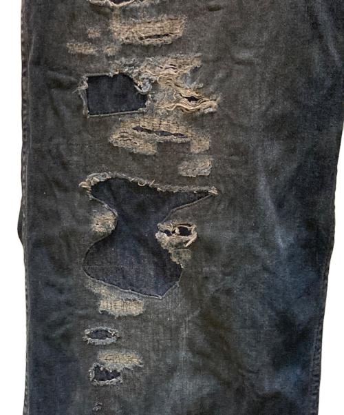 RRL（ダブルアールエル）RRL (ダブルアールエル) ダメージ・リペア加工デニムオールインワン インディゴ サイズ:Lの古着・服飾アイテム