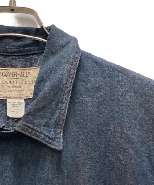 RRL（ダブルアールエル）RRL (ダブルアールエル) ダメージ・リペア加工デニムオールインワン インディゴ サイズ:Lの古着・服飾アイテム