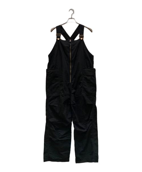 LEE（リー）LEE (リー) ワイドカーゴオーバーオールパンツ ブラック サイズ:Lの古着・服飾アイテム
