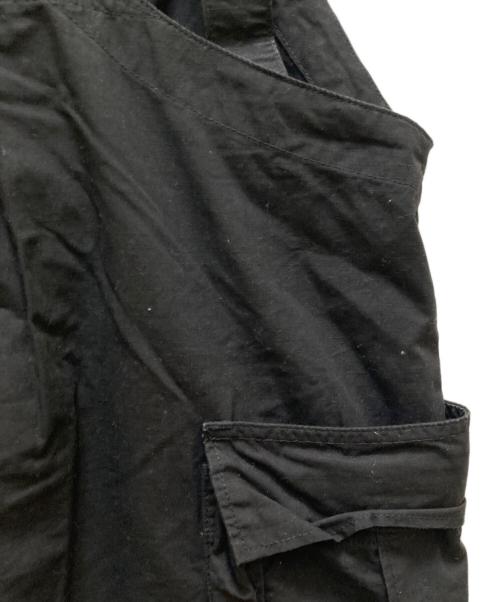 LEE（リー）LEE (リー) ワイドカーゴオーバーオールパンツ ブラック サイズ:Lの古着・服飾アイテム