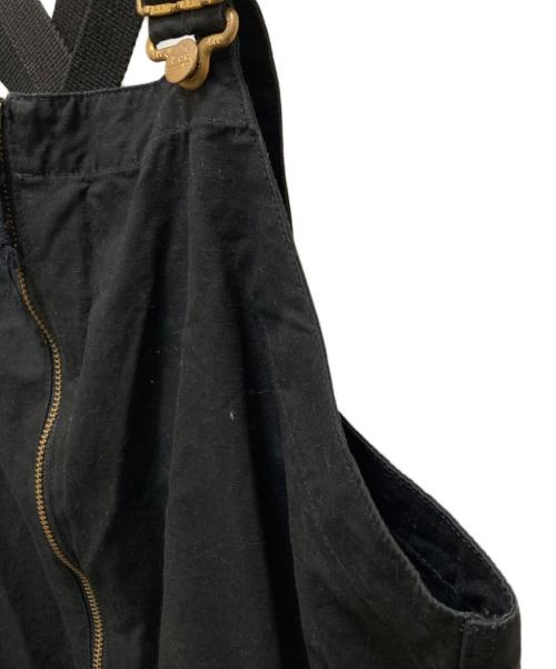 LEE（リー）LEE (リー) ワイドカーゴオーバーオールパンツ ブラック サイズ:Lの古着・服飾アイテム