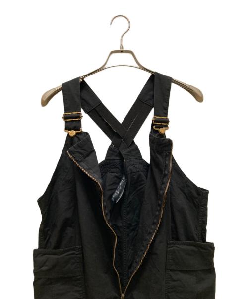 LEE（リー）LEE (リー) ワイドカーゴオーバーオールパンツ ブラック サイズ:Lの古着・服飾アイテム