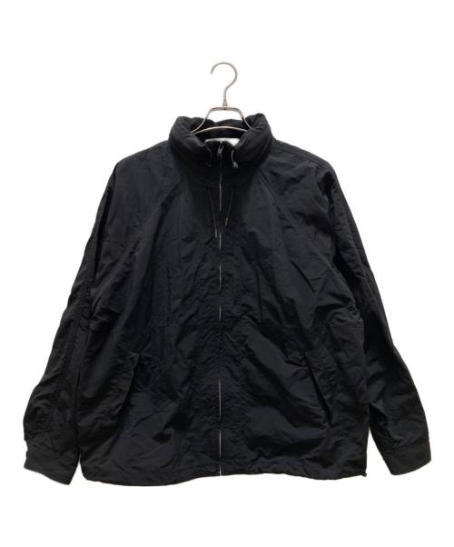 Time is on（タイムイズオン）Time is on (タイムイズオン) NYLON STAND HOODED JUMPER ブラック サイズ:1の古着・服飾アイテム