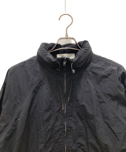 Time is on（タイムイズオン）Time is on (タイムイズオン) NYLON STAND HOODED JUMPER ブラック サイズ:1の古着・服飾アイテム
