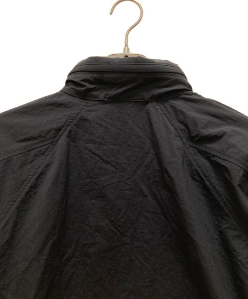 Time is on（タイムイズオン）Time is on (タイムイズオン) NYLON STAND HOODED JUMPER ブラック サイズ:1の古着・服飾アイテム