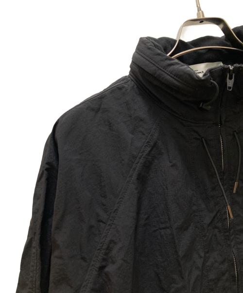 Time is on（タイムイズオン）Time is on (タイムイズオン) NYLON STAND HOODED JUMPER ブラック サイズ:1の古着・服飾アイテム
