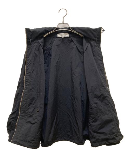 Time is on（タイムイズオン）Time is on (タイムイズオン) NYLON STAND HOODED JUMPER ブラック サイズ:1の古着・服飾アイテム