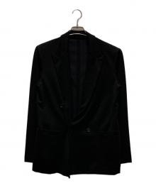 UNITED ARROWS（ユナイテッドアローズ）の古着「4ボタンダブルブレスニットジャケット」｜ブラック
