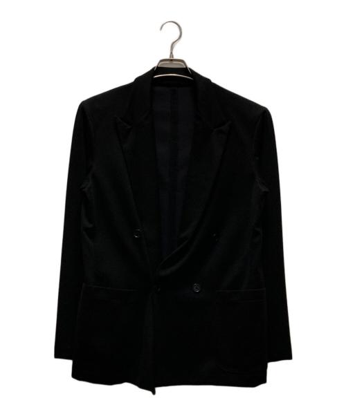 UNITED ARROWS（ユナイテッドアローズ）UNITED ARROWS (ユナイテッドアローズ) 4ボタンダブルブレスニットジャケット ブラック サイズ:Mの古着・服飾アイテム