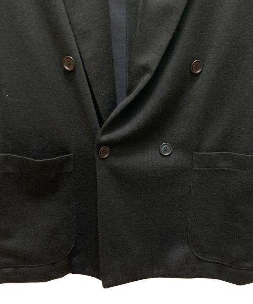UNITED ARROWS（ユナイテッドアローズ）UNITED ARROWS (ユナイテッドアローズ) 4ボタンダブルブレスニットジャケット ブラック サイズ:Mの古着・服飾アイテム