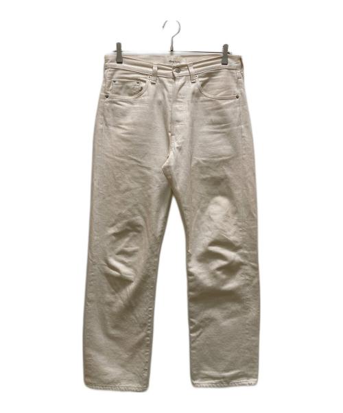 Time is on（タイムイズオン）Time is on (タイムイズオン) CLASSIC STANDARD 5P DENIM PANTS ホワイトの古着・服飾アイテム