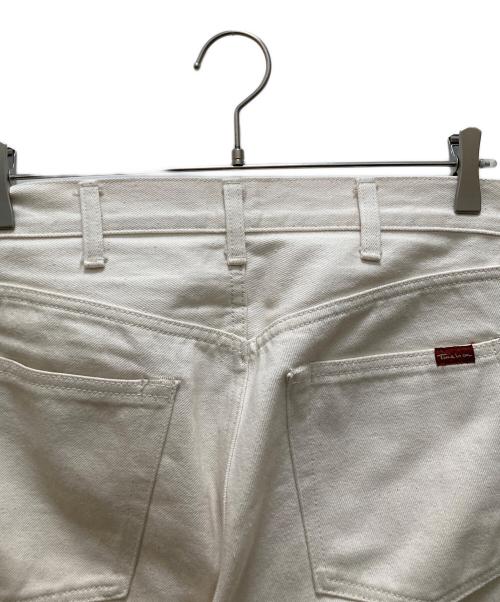 Time is on（タイムイズオン）Time is on (タイムイズオン) CLASSIC STANDARD 5P DENIM PANTS ホワイトの古着・服飾アイテム