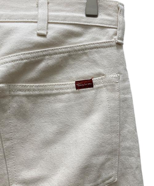 Time is on（タイムイズオン）Time is on (タイムイズオン) CLASSIC STANDARD 5P DENIM PANTS ホワイトの古着・服飾アイテム