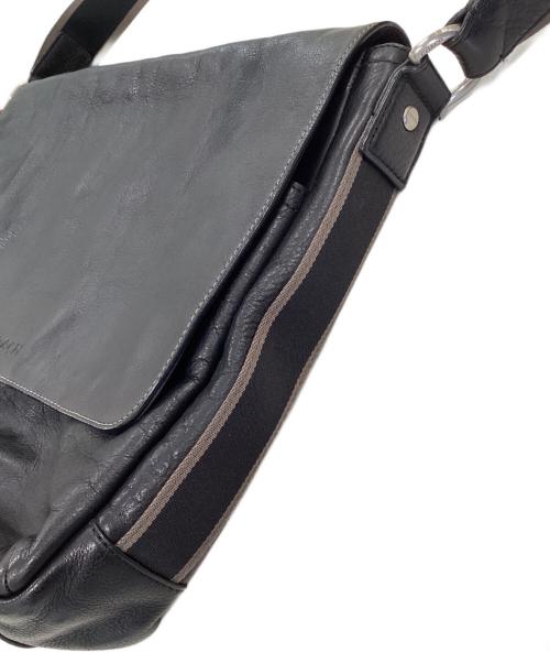 COACH（コーチ）COACH (コーチ) ヘリテージ レザー メッセンジャーバッグ ブラックの古着・服飾アイテム