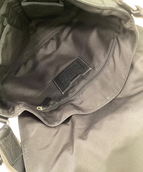 COACH（コーチ）COACH (コーチ) ヘリテージ レザー メッセンジャーバッグ ブラックの古着・服飾アイテム