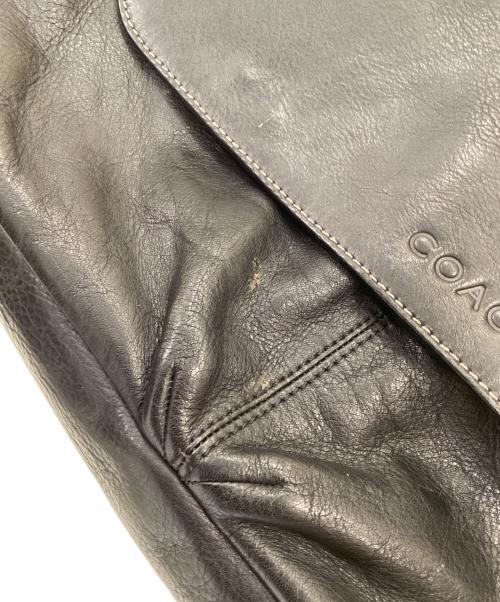COACH（コーチ）COACH (コーチ) ヘリテージ レザー メッセンジャーバッグ ブラックの古着・服飾アイテム
