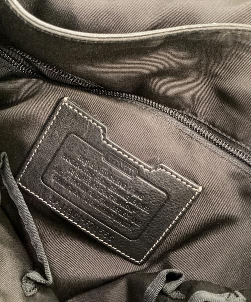 COACH（コーチ）COACH (コーチ) ヘリテージ レザー メッセンジャーバッグ ブラックの古着・服飾アイテム