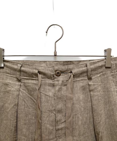 JOURNAL STANDARD（ジャーナルスタンダード）JOURNAL STANDARD (ジャーナルスタンダード) リネン ポリ ストライプ オーバー パンツ ベージュ サイズ:Lの古着・服飾アイテム