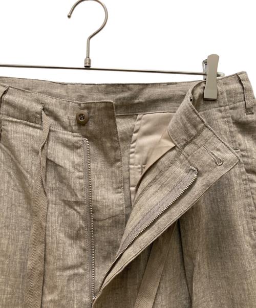 JOURNAL STANDARD（ジャーナルスタンダード）JOURNAL STANDARD (ジャーナルスタンダード) リネン ポリ ストライプ オーバー パンツ ベージュ サイズ:Lの古着・服飾アイテム
