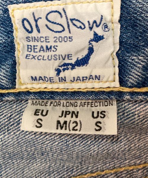 orSlow（オアスロウ）orSlow (オアスロウ) BEAMS BOY (ビームスボーイ) 別注No.8 DENIM インディゴ サイズ:Mの古着・服飾アイテム