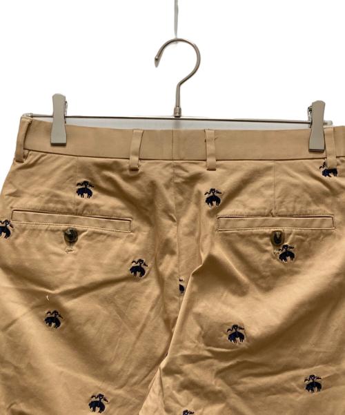 BROOKS BROTHERS（ブルックスブラザーズ）BROOKS BROTHERS (ブルックスブラザーズ) BEAMS BOY (ビームスボーイ) GF Emblem Pants ベージュ サイズ:30の古着・服飾アイテム