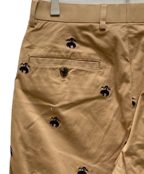 BROOKS BROTHERS（ブルックスブラザーズ）BROOKS BROTHERS (ブルックスブラザーズ) BEAMS BOY (ビームスボーイ) GF Emblem Pants ベージュ サイズ:30の古着・服飾アイテム