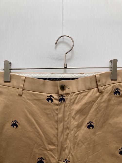 BROOKS BROTHERS（ブルックスブラザーズ）BROOKS BROTHERS (ブルックスブラザーズ) BEAMS BOY (ビームスボーイ) GF Emblem Pants ベージュ サイズ:30の古着・服飾アイテム