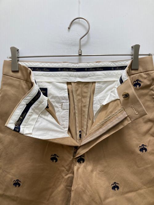 BROOKS BROTHERS（ブルックスブラザーズ）BROOKS BROTHERS (ブルックスブラザーズ) BEAMS BOY (ビームスボーイ) GF Emblem Pants ベージュ サイズ:30の古着・服飾アイテム