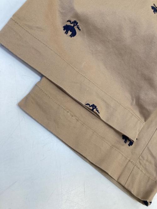 BROOKS BROTHERS（ブルックスブラザーズ）BROOKS BROTHERS (ブルックスブラザーズ) BEAMS BOY (ビームスボーイ) GF Emblem Pants ベージュ サイズ:30の古着・服飾アイテム